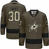 Glued Dallas Stars #30 Jon Casey Green Salute to Service NHL Jersey,baseball caps,new era cap wholesale,wholesale hats